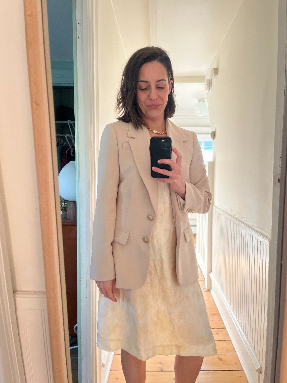 J. Crew Willa Blazer in Light Khaki City Crepe Size 0